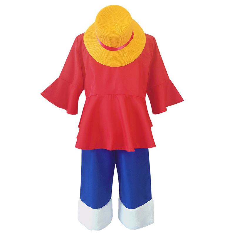 Picture of One Piece King Lufei Clothes Children Two Years Later Second Generation cosplay Clothes Costume King of Navigation Lufei
