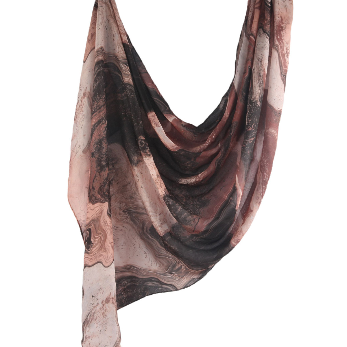 Picture of Best-Selling Watercolor Tie-Dye Cotton Scarf Arabian Satin Polyester Long Scarf Turkish Middle Eastern Scarf