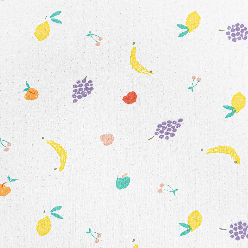 Picture of Cool Bamboo Fiber Fabric Jacquard Idea Fabric Cartoon Printed Baby Sweatshirt Short Sleeve Anti-mosquito Pants T-shirt Fabric