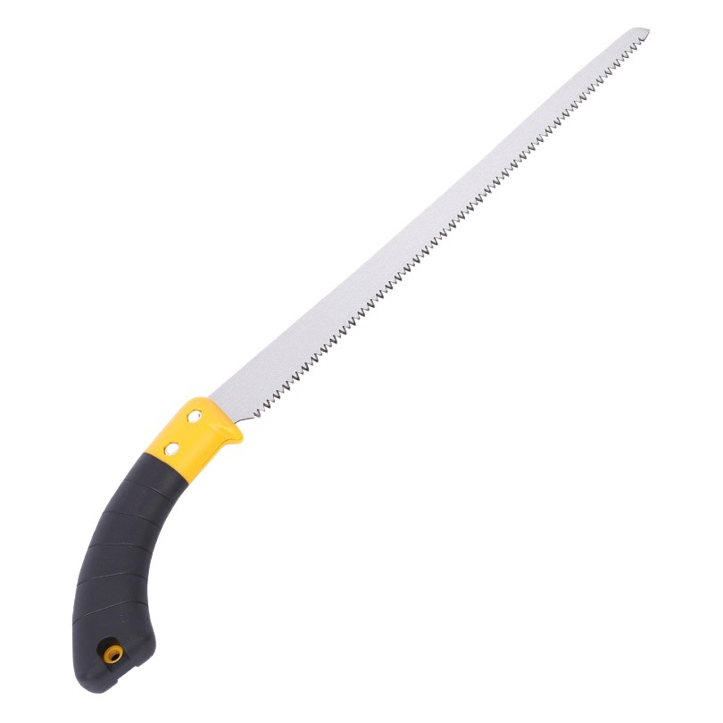 Double-color handle 320 narrow saw straight saw manganese steel garden pruning saw Greening gardening tool fruit tree saw quick hand saw
