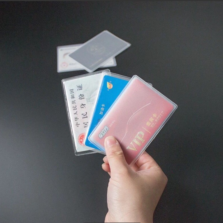 Picture of Transparent frosted PVC Bank bus ID card card cover waterproof anti-scratch degaussing ID card cover protective cover