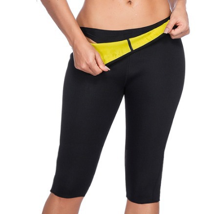 Factory sweat pants tight pants body-fitting pants sweat-breaking fitness pants hip exercise yoga cropped pants
