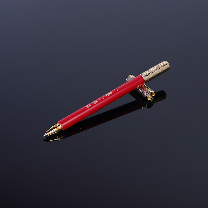 Picture of Creative gold cudgel brass neutral pen gift business advertising sign pen paint magnetic student stationery pen