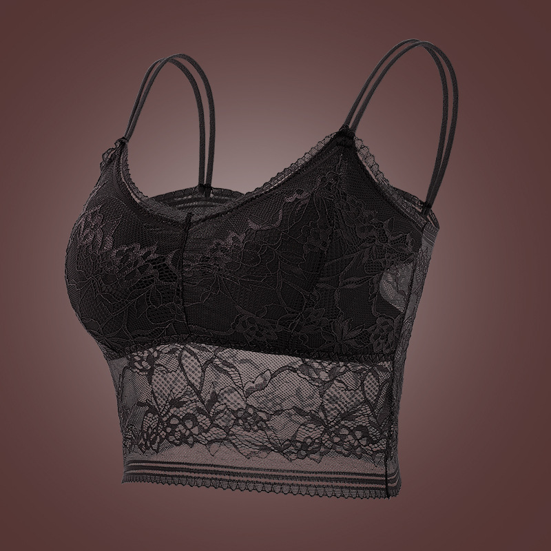 Picture of Cross-border large size Ladies lace wrap chest Europe and the United States sexy hot girl bra women back tube top foreign trade thin wholesale