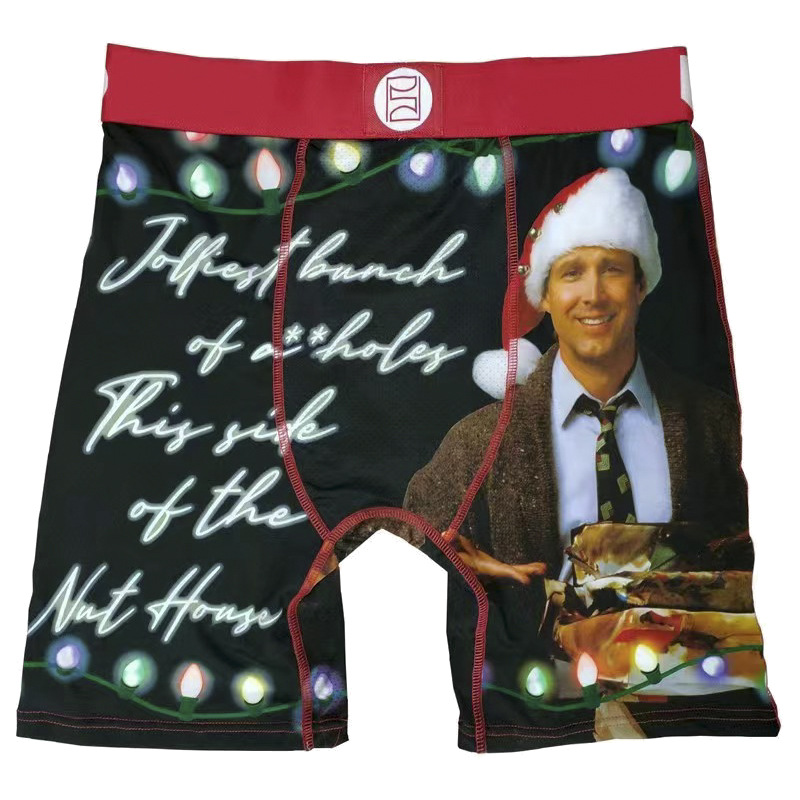 Picture of Men's Underwear Cartoon Print Men's Quick-Drying Boxer Briefs Sports Underwear Fitness Extended Underwear Men's Wholesale