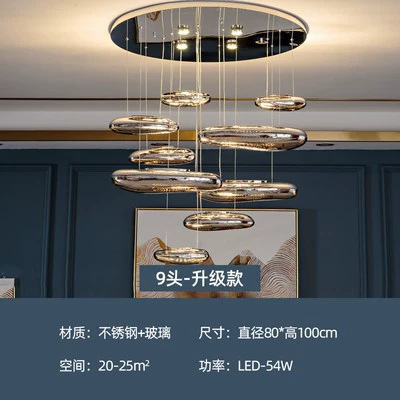 Picture of Nordic Creative Designer Glass Chandelier Advanced Sense Bedroom Restaurant Hotel Homestay Light Luxury Decorative Bar Table Lamp