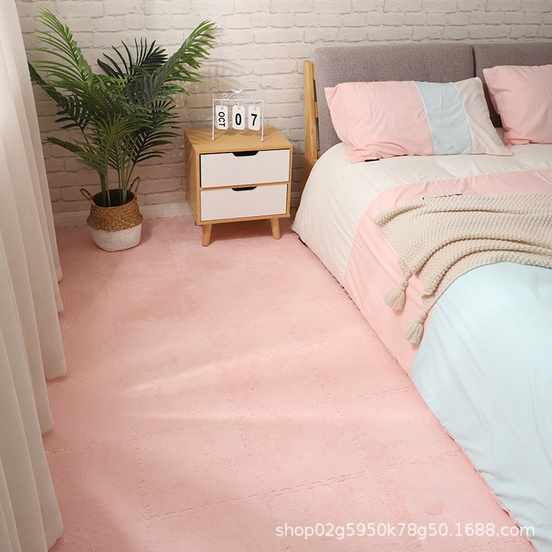 Picture of Amazon Cross-border Stitching Carpet Floor Mat Bedroom Bedside Mat Balcony Floor Mat Mosaic Carpet Removable Washable Suede