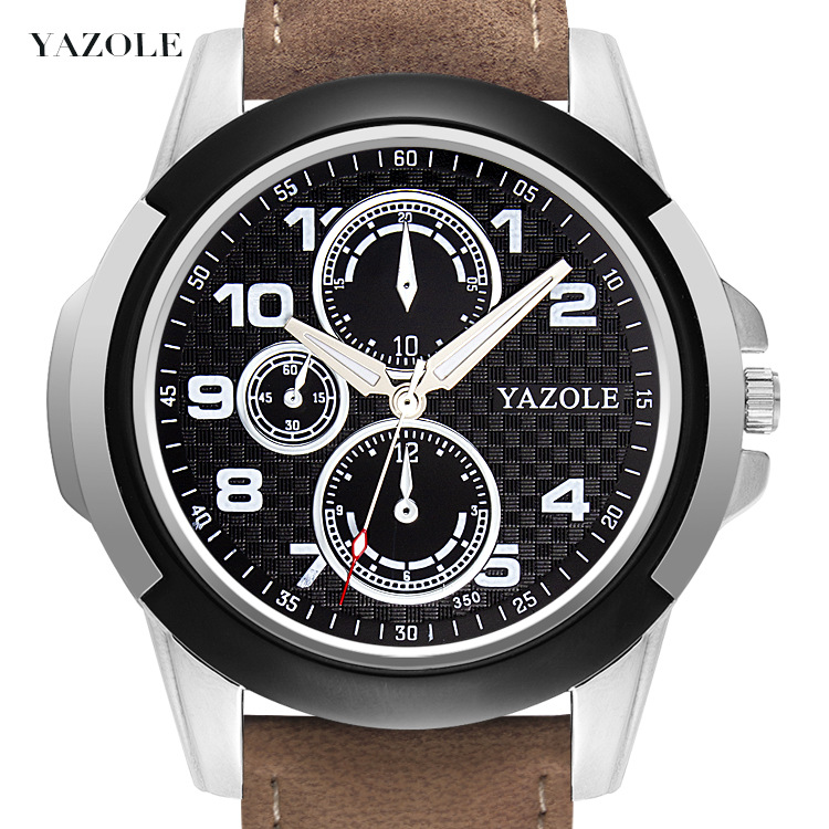 Yazole350 Men's Sports Watch New Quartz Watch Motorcycle Creative Watch Men's Watch Sport Watch