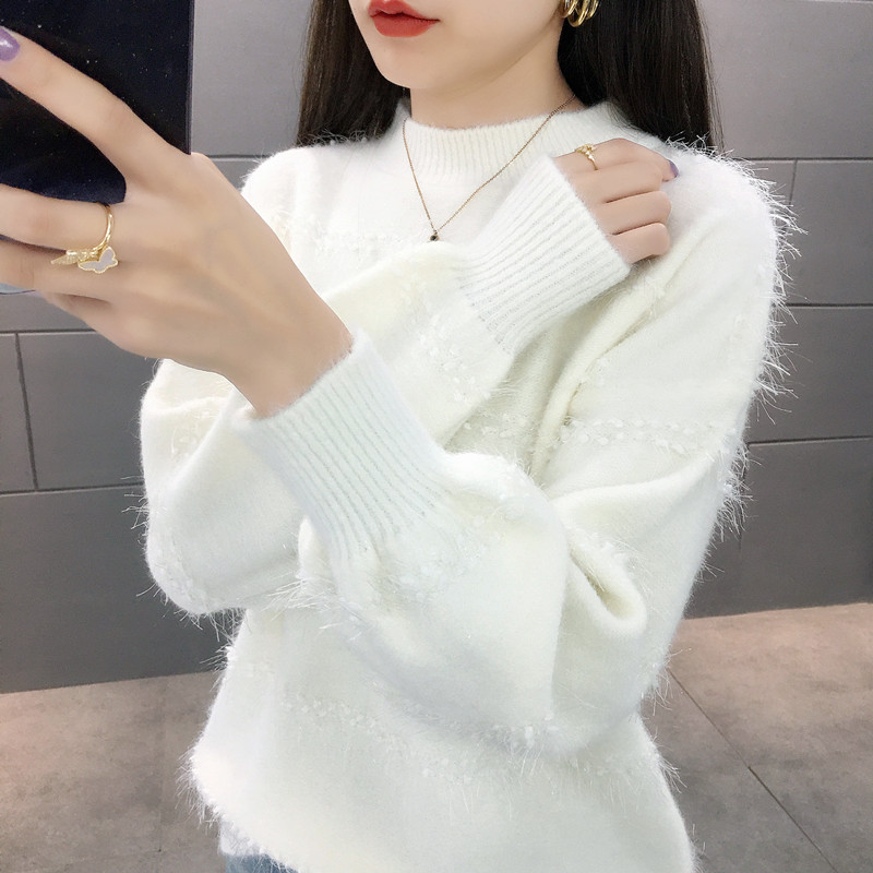 Picture of Sweater women's winter inner wear 2024 New bottoming shirt autumn and winter popular loose lazy style outer wear western style top