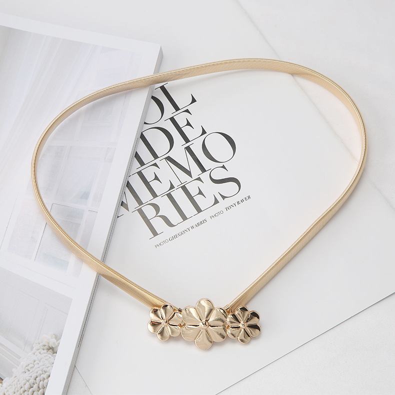 Picture of Metal Spring Belt for Women, Korean Style, Fashionable and Versatile, Dress, Shirt, Sweater, Elastic Waist Chain, Girdle