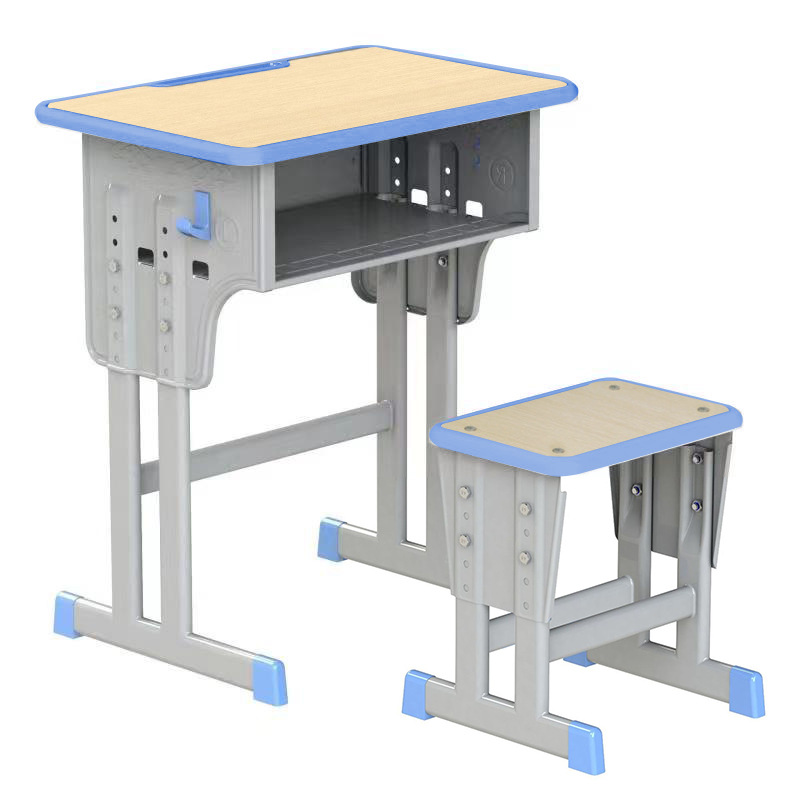 Picture of School Desk and Chair Training Desk Study Desk Children's Desk Single Training Desk Liftable Student Desk and Chair