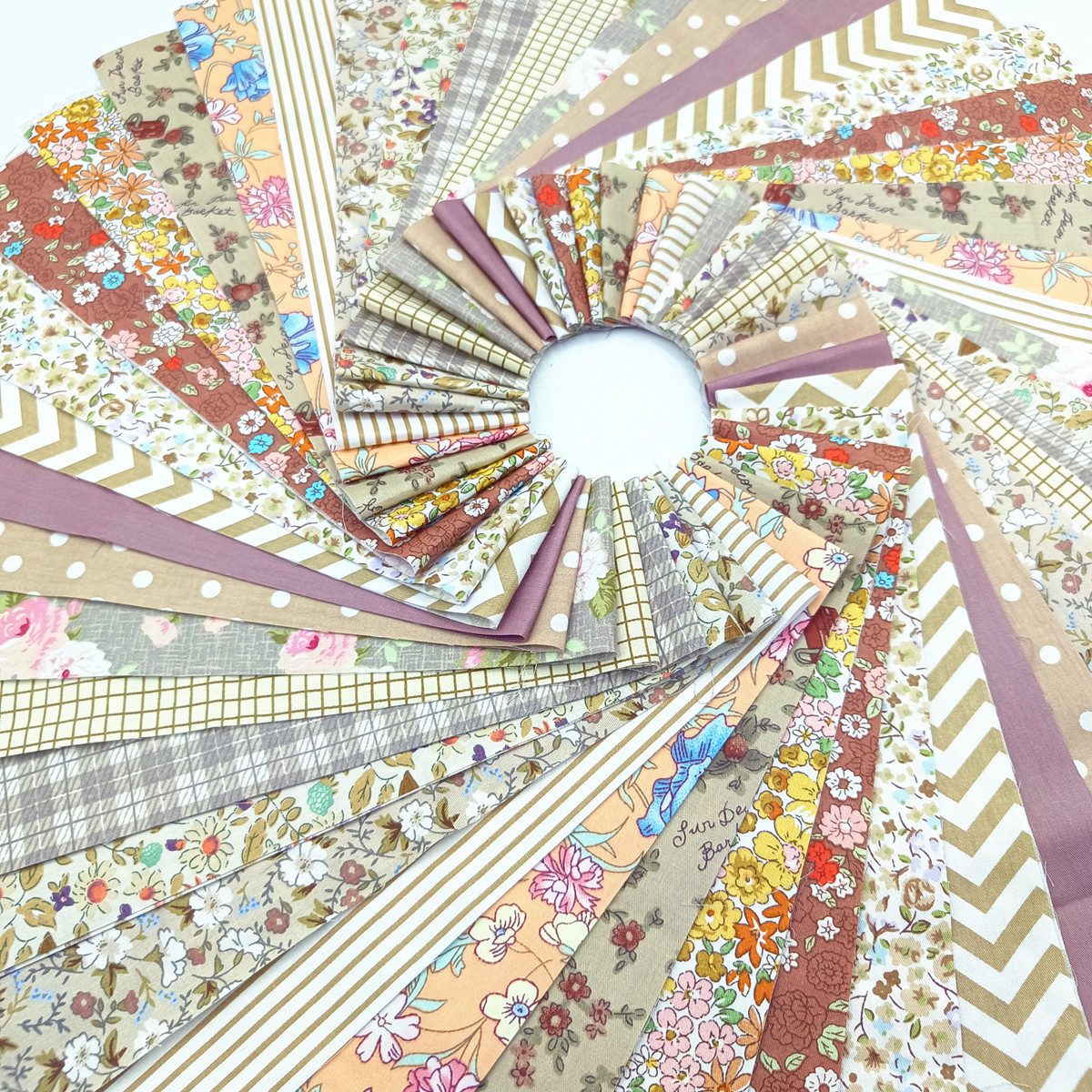 Picture of Cross-Border New Long Strip Pure Cotton Fabric Jelly Roll All-Cotton Small Clear Floral Long Strip Quilted Splicing Craft Fabric