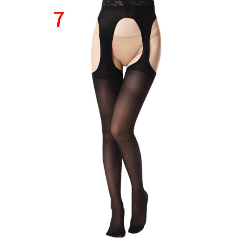 Picture of Sexy Underwear Sexy Pants Tennis Stockings Small Net Four-sided Open-end Hanging Socks Hanging Socks Perspective Fishing Net Eye Open-end Socks