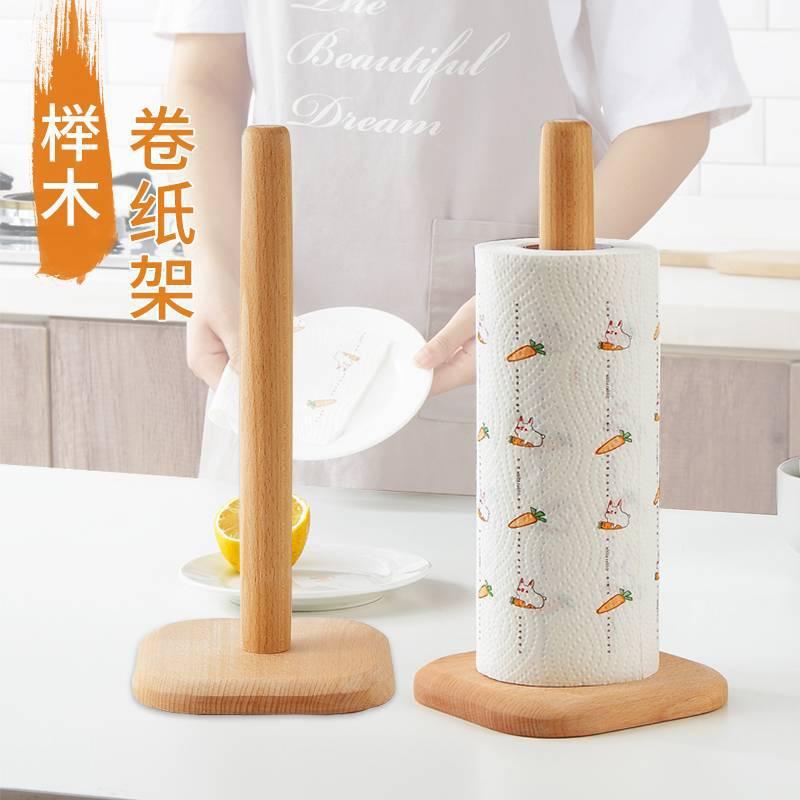 Picture of Creative wooden cup holder Beech cup holder jewelry rack roll paper holder six-claw storage rack tea cup upside down draining cup holder