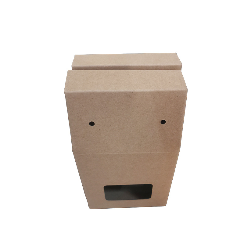 Picture of Kraft paper window box white card corrugated box custom carton printing packaging manufacturers small batch packaging box customization