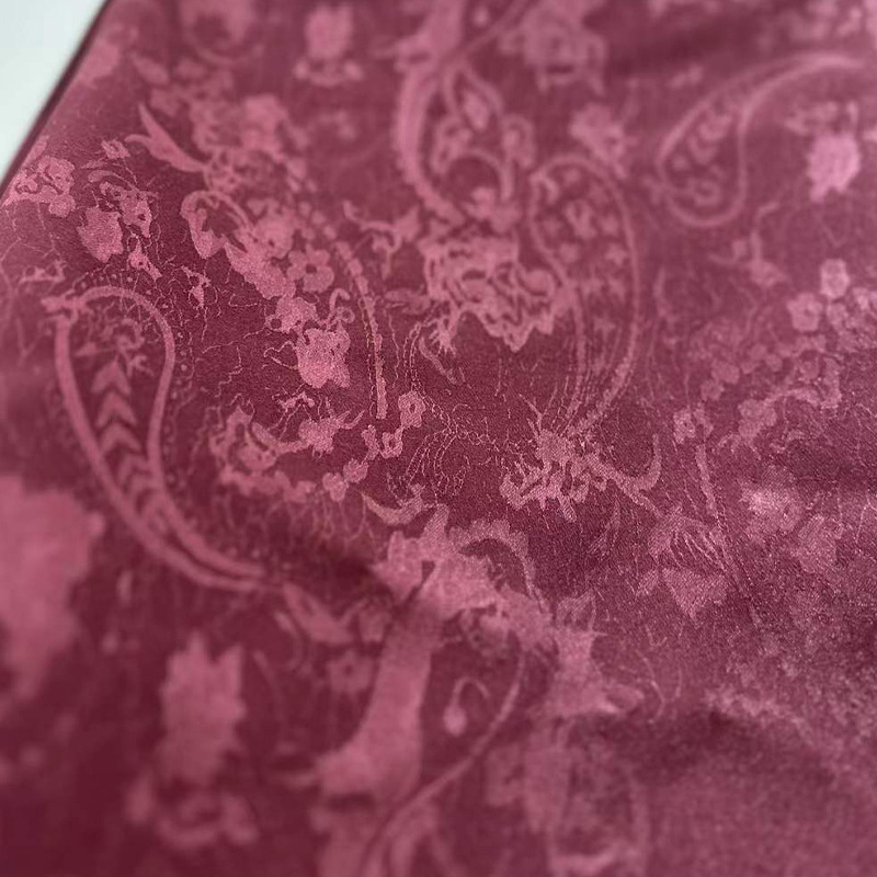 New Chinese printed painted new national style printed texture imitation cashew jacquard cheongsam dress fabric