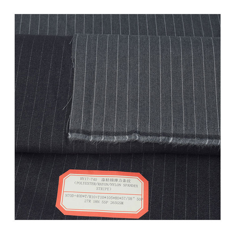 peach pants polyester viscose four-sided elastic sanding pants mountaineering pants vertical stripes casual clothing fabric