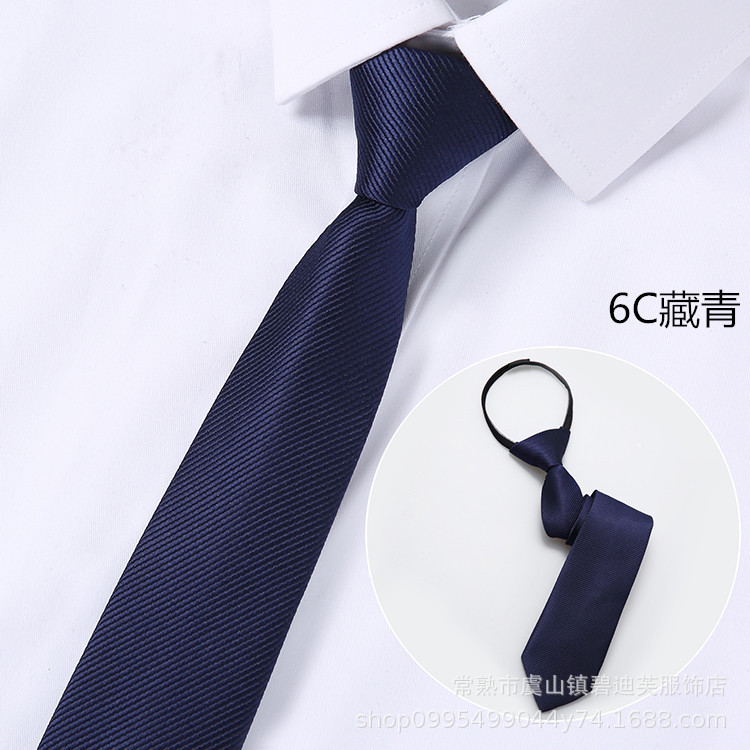 Picture of Men's Easy-To-Pull Casual Zipper Tie New Korean Style Professional Formal Wear Convenient Lazy Tie Ready for Sale