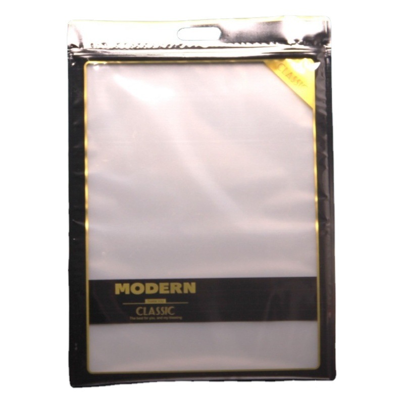 English Men's Clothes Packaging Bag T-shirt Vest Self-sealing Bag Shaper Shirt Shirt Pants Thermal Underwear Pants Bag