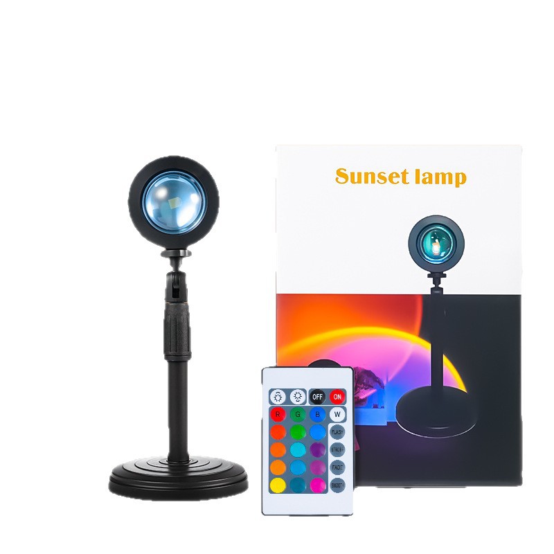 Picture of Cross-border creative live broadcast fill light decoration led night light wholesale online red sunset atmosphere sunset projection racket light