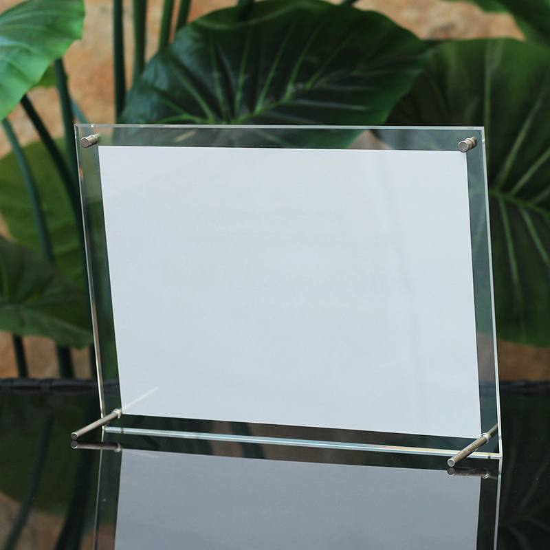 Picture of Transparent Acrylic Photo Frame Table a3 Business License Frame a4 Certificate Frame 8K Picture Frame Patent Wall Hanging Display Frame