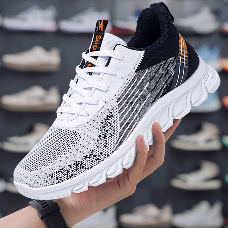 Picture of Sports Shoes for Men 2025 Summer New Export Men's Shoes One-Piece Drop-Shipping Lace-Up Running Shoes Fashion Trendy Shoes for Men