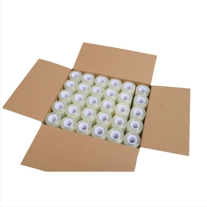 Transparent stationery tape bandwidth 12/1.8cm office tape sealing small tape paper sealing box tie tape paper wholesale
