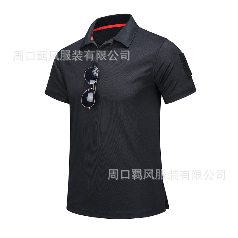 Picture of Jifeng Round Neck Quick-Drying Short-Sleeved Men's Summer Tactical Outdoor Quick-Drying Clothing with Flap Pocket Pantss Quick-Drying Sportswear T-Shirt
