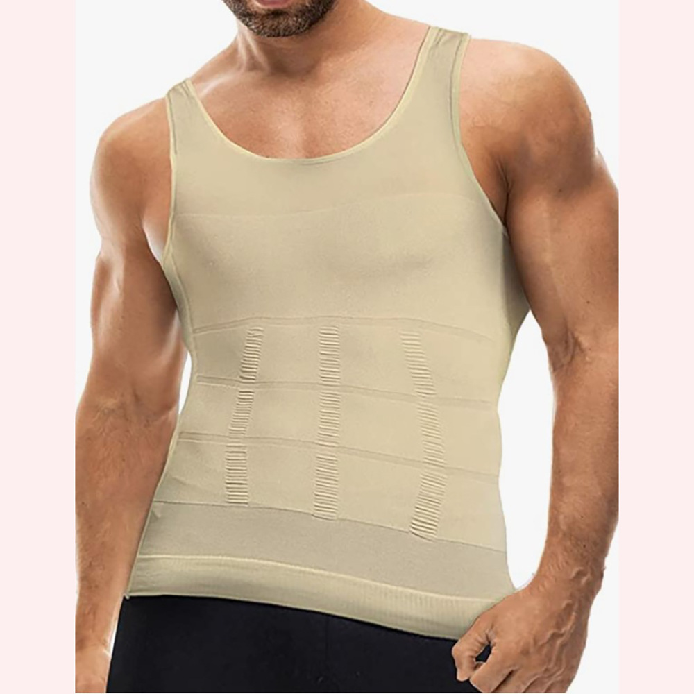 Picture of Men's Tummy Control Vest Slim N Lift Men's Body Shaping Vest Tight Vest Slim Chest Corset Waist Cross-Border