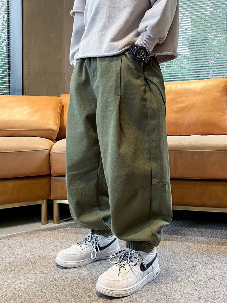 Picture of Boys' casual pants 2024 Spring and Autumn New Fashion children's clothing trendy cool boy Western style fried street Korean style overalls
