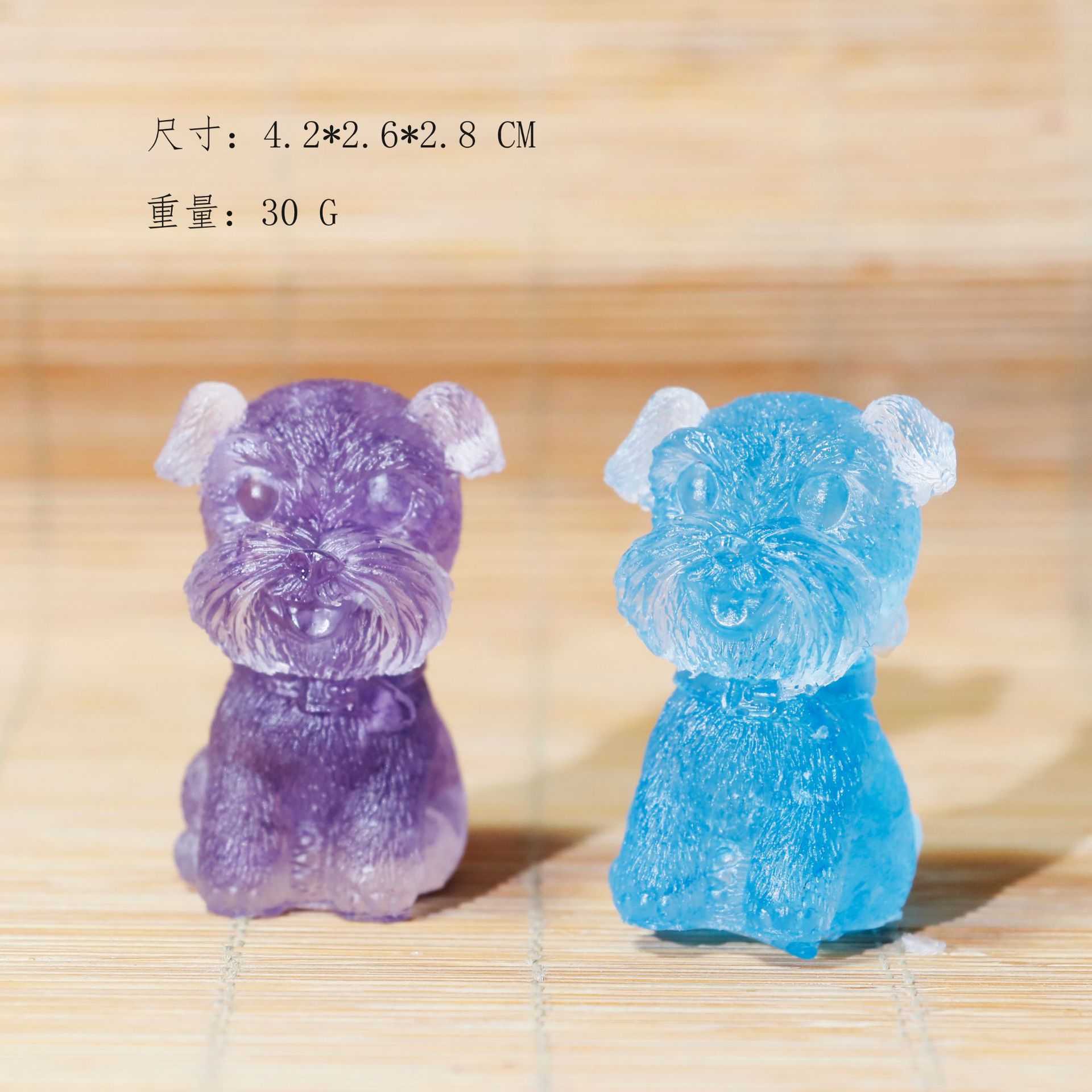 Picture of Natural Crystal Gravel Gum Drops Amethyst Schnare Dog Bean Crystal Ornaments Gift Crafts