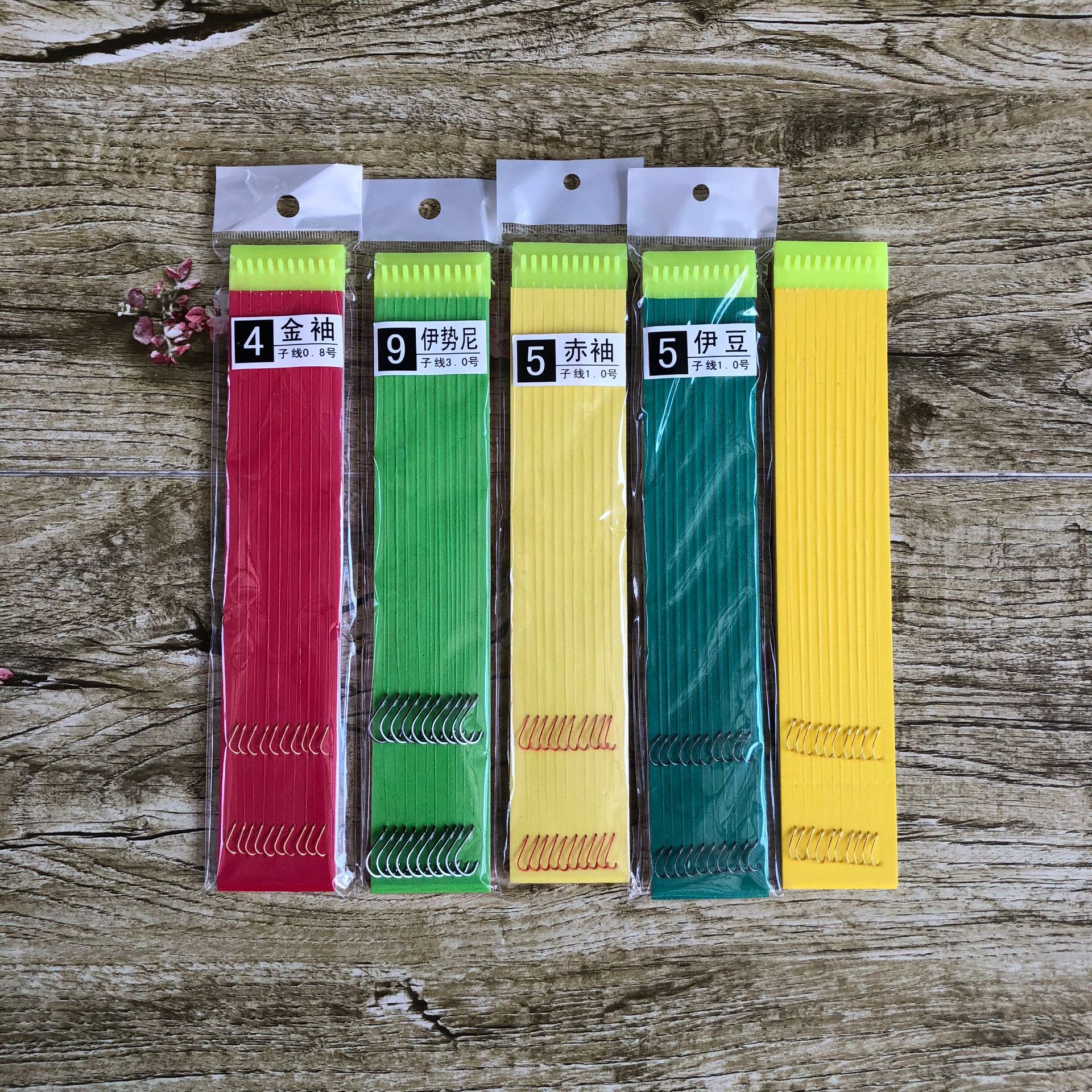 Tied sub-thread finished double hook hand tie 36cm 10 pair plate Isem Izu gold sleeve fish hook wholesale