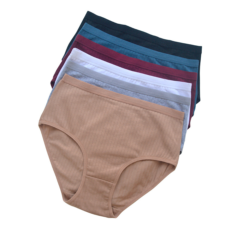 Picture of Amazon Butt Lifting High Waist Underwear Pure Cotton Women's Large Size Breathable Women's Briefs Pure Cotton High Waist Tummy Control Underwear Women