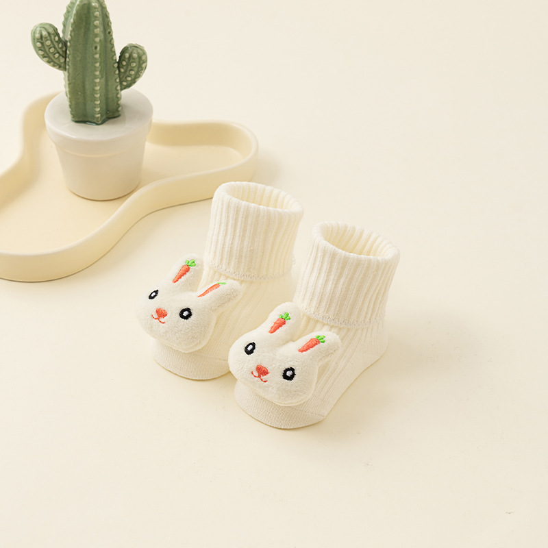 Picture of Newborn baby socks class a cotton spring and autumn non-slip boys and girls baby cartoon doll tube floor socks wholesale 1