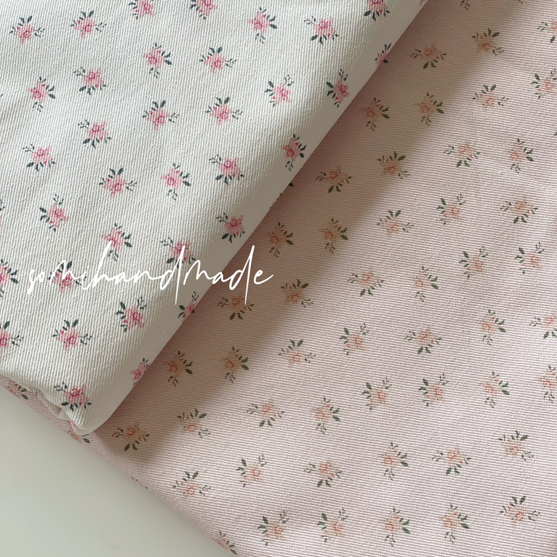 Handmade diy bag pants skirt twill cotton canvas bag 16 floral cotton fabric has a certain thickness