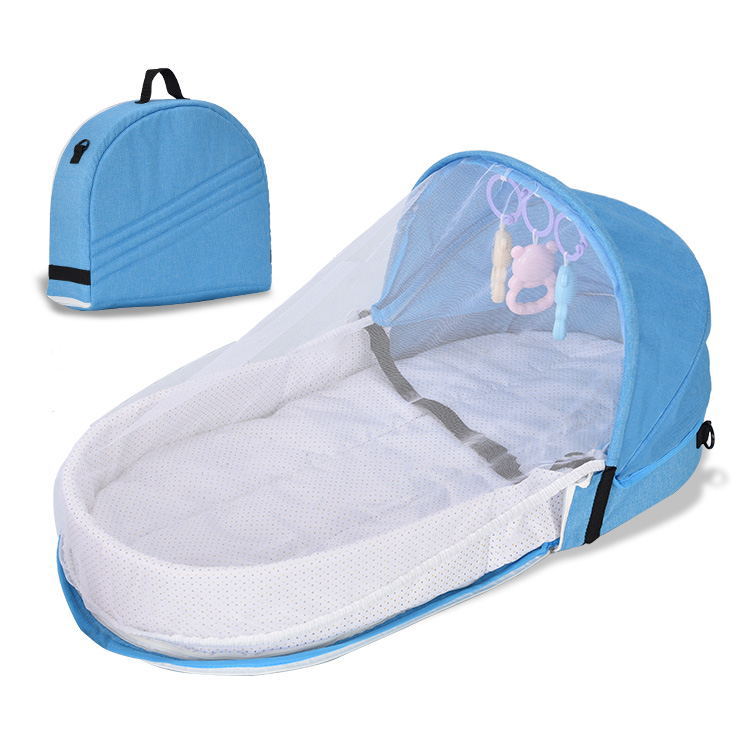 Picture of Wholesale convenient folding pressure-proof crib bed for newborn baby isolation bionic travel crib
