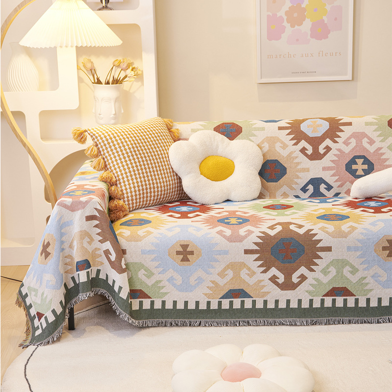 Sofa Cushion Four Seasons Universal Non-Slip Cover Towel Simple Whole Sofa Towel Full Cover Cover Cover blanket