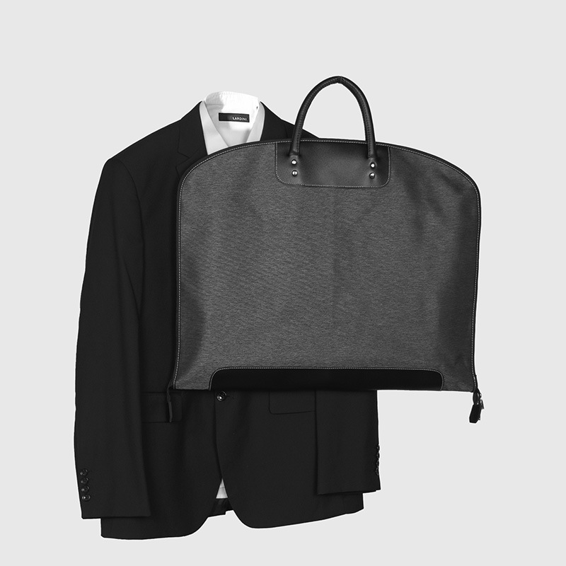 Picture of High-end nylon Oxford cloth suit bag portable handle travel storage bag zipper non-woven suit dustproof bag
