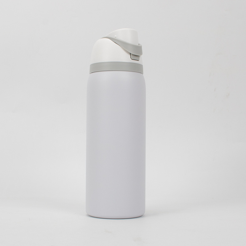 Picture of Cross-Border Fruit Cup 304 Stainless Steel Vacuum Portable Sports Water Cup Outdoor Portable Bouncing Double Drink Lid Thermos Cup