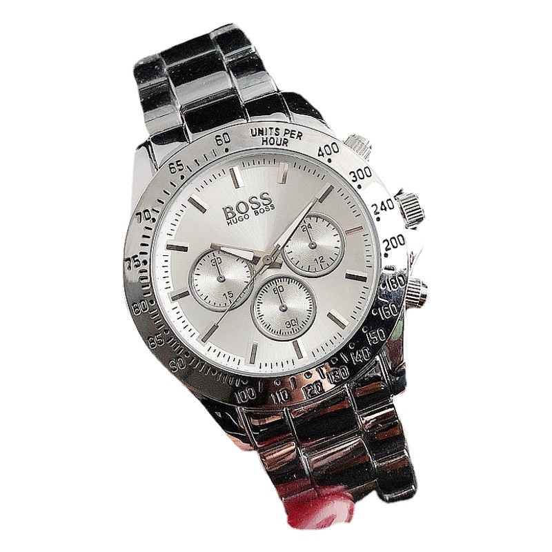 European and American Watches Sports Imitation Three Eyes Six-Pin Timing Decorative Watches Alloy Men's Watches Men's Watches