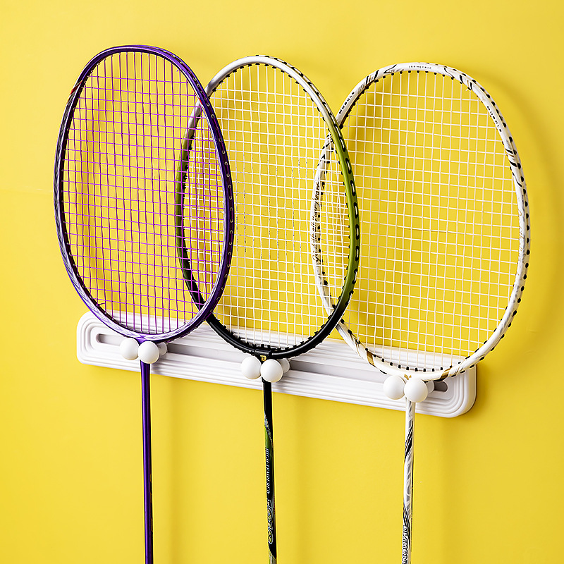 Special hook for badminton racket wall storage hook for tennis racket hanging wall for non-punching display shelf