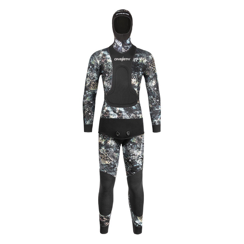 Divestar Fishing Hunting Chest Pad Wetsuit Deep Diving Fishing Thickeneded Wear-Resistant Professional Protective Top Fish Gun Diving Equipment