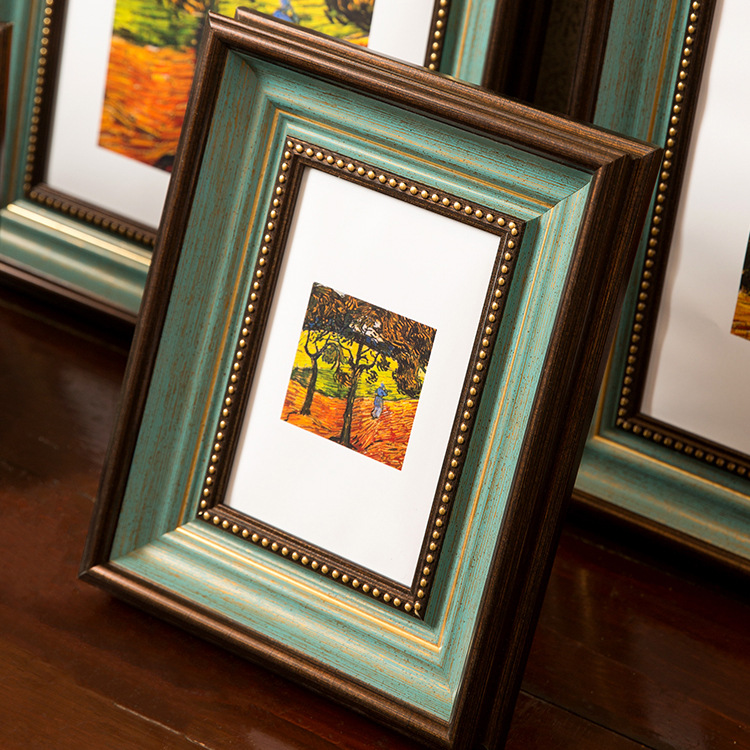 American Retro photo frame decoration factory in stock wholesale 8-inch 10-inch photo frame made of photo frame wall-mounted picture frame
