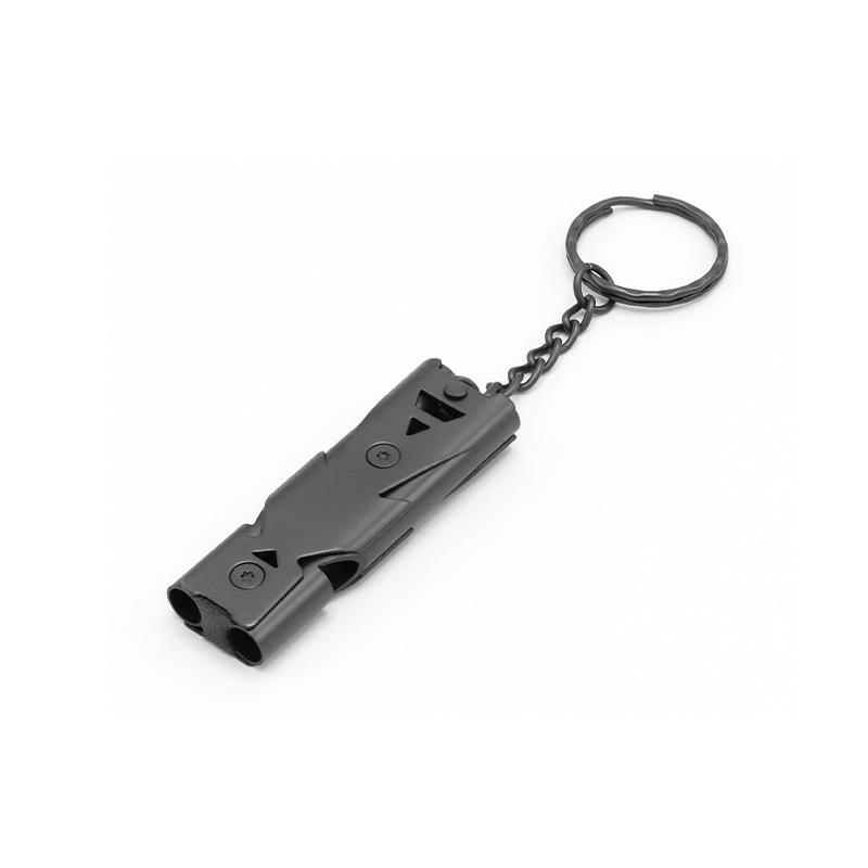 Picture of Survival Whistle Double-barbed Boom Whistle Outdoor Rescue Whistle Stainless Steel High Frequency Earthquake Rescue Whistle High Decibel Whistle