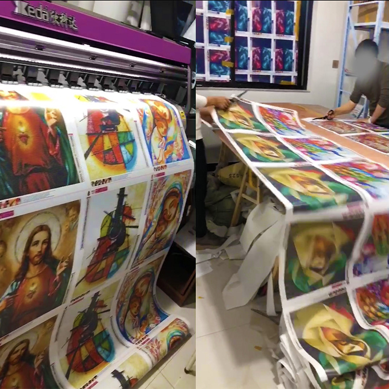 Picture of Diamond painting factory couple cat 5D foreign trade Amazon AliExpress cross embroidery DIY private custom living room