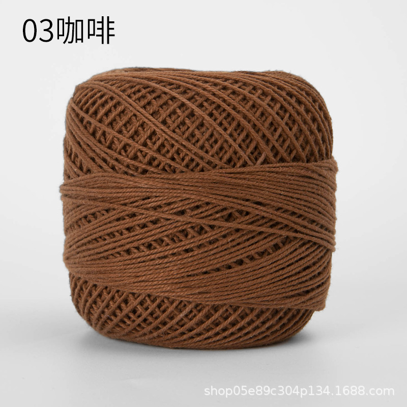 Picture of Color picking No. 3 lace thread wayuu hand-woven bag diy crochet summer cotton fine wool ball