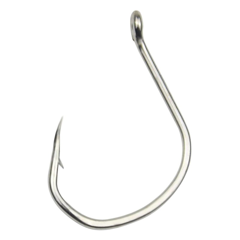 Tube Paid Barbed Fish Hook Bulk Blood Trough Luya Large Fish Hook with Ring Sea Fishing Stone Bass Catfish Black Fish Hook