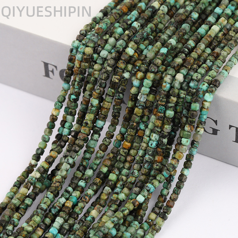 Picture of 2.5mm cube sugar loose beads African pine cube sugar semi-finished products wholesale cut small beads diy natural stone loose beads