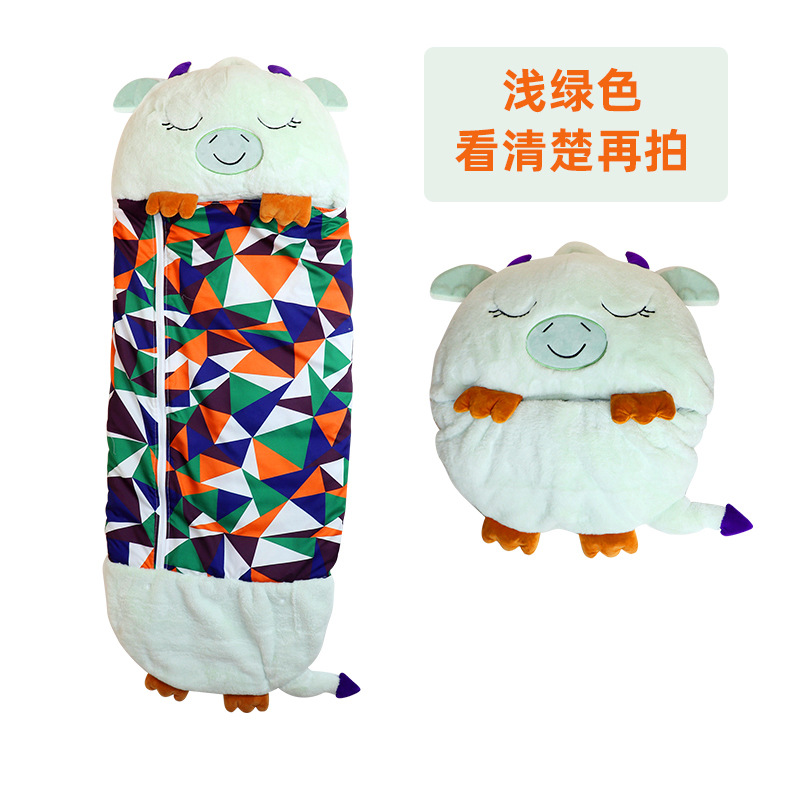 Picture of Cross-Border Children's Sleeping Bag Customized Cartoon Anti-Kicking Animal Sleeping Bag Amazon Quilted Anti-Kick Storage Sleeping Bag for Older Children