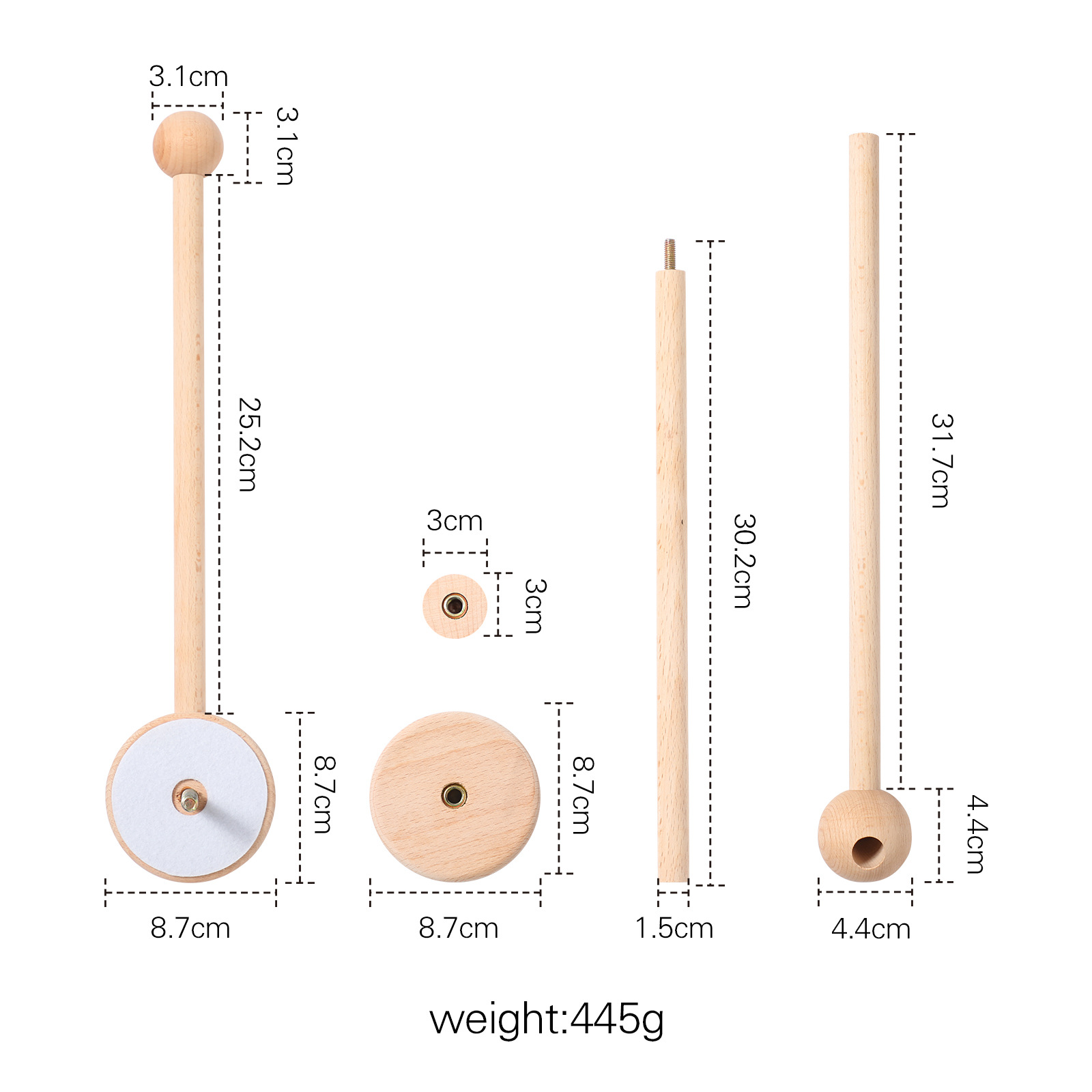 Picture of Amazon Simple Baby Bed Bell Wooden Bracket Mosquito Net Hanging Pole Bed Bell Accessories Newborn Comfort Bed Bell Bracket